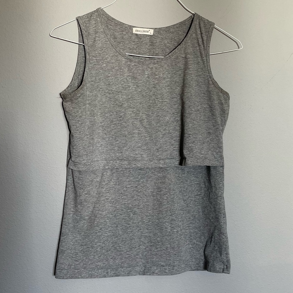 Smallshow Grey Nursing Tank Top